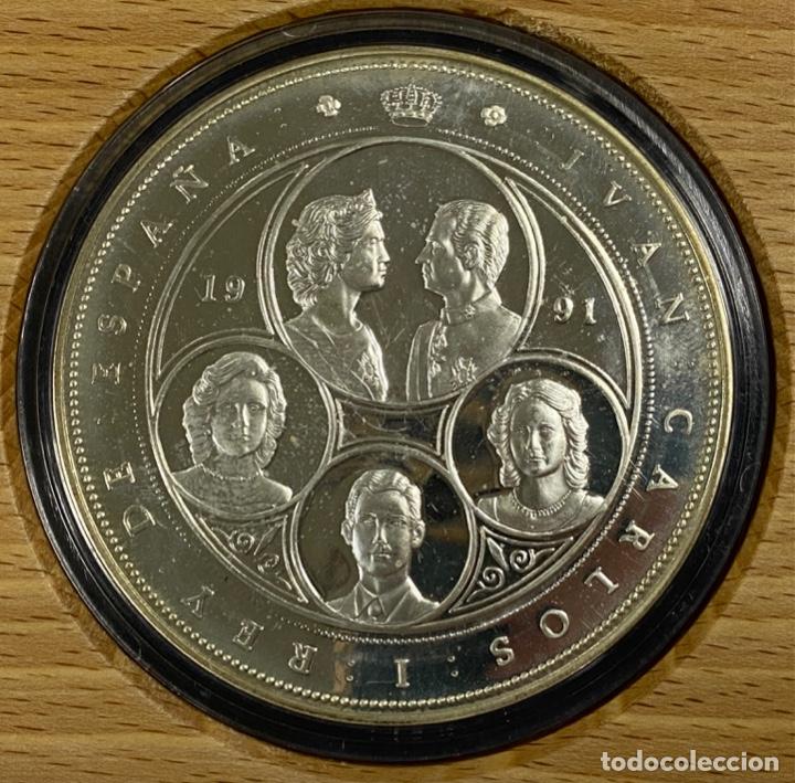 Monedas Juan Carlos I: ESPAÑA 1991. QUINTO CENTENARIO MONEDA DE 10000 PESETAS DE PLATA. 3ª SERIE. CINCUENTIN - Foto 5 - 263637410