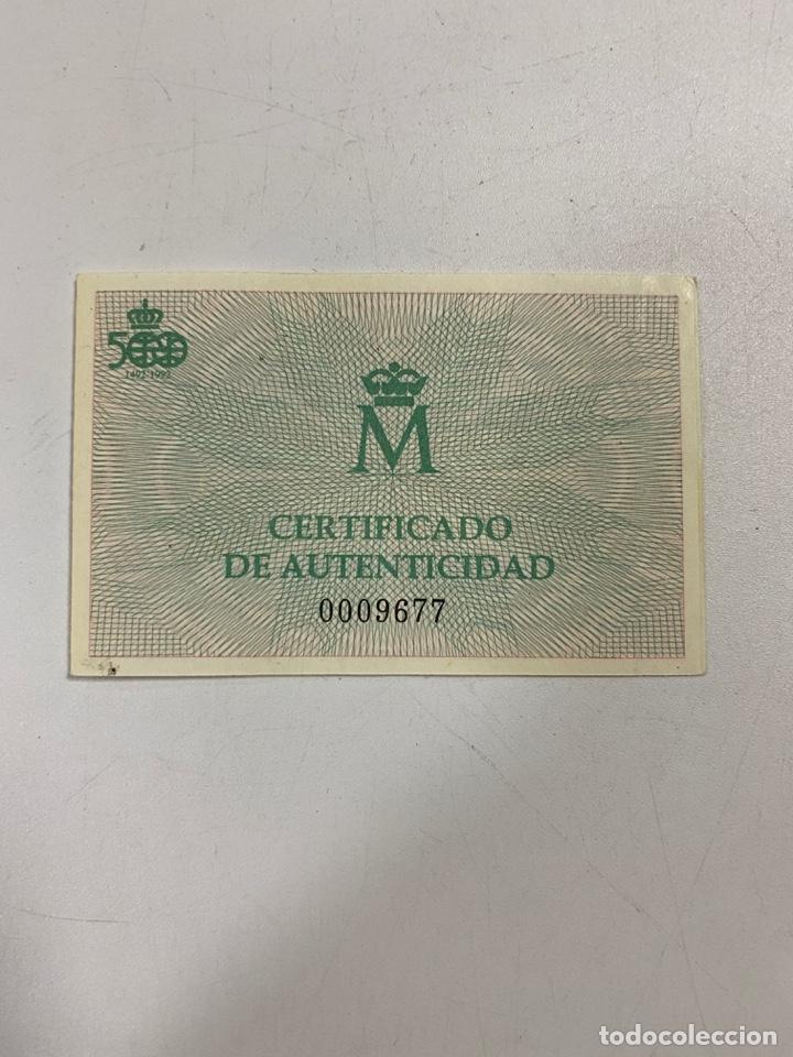 Monedas Juan Carlos I: ESPAÑA 1991. QUINTO CENTENARIO MONEDA DE 10000 PESETAS DE PLATA. 3ª SERIE. CINCUENTIN - Foto 8 - 263637410