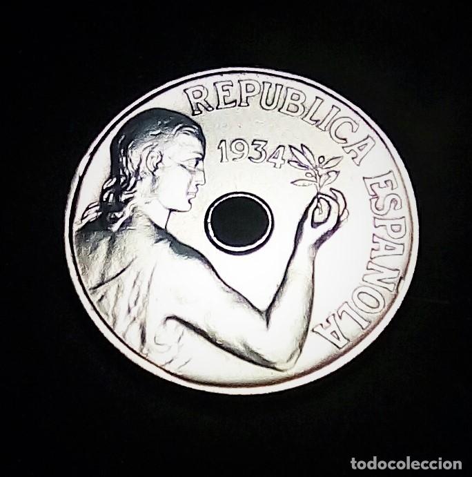Coins Juan Carlos I: MONEDA II REPUBLICA 25 C&Eacute;NTIMOS A&Ntilde;O 1934 S/C
