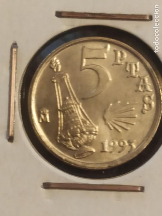 Monedas Juan Carlos I: ERROR. 5 PTAS. 1993 JACOBEO S/C - Foto 1