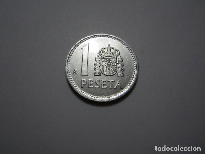 Monedas Juan Carlos I: moneda de 1 peseta de 1987 SC - Foto 2
