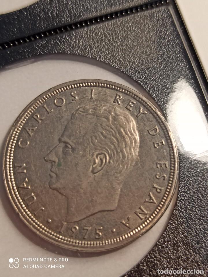 Monete Juan Carlos I: 50 pesetas 1975 *79 EBC Error listel desplazado