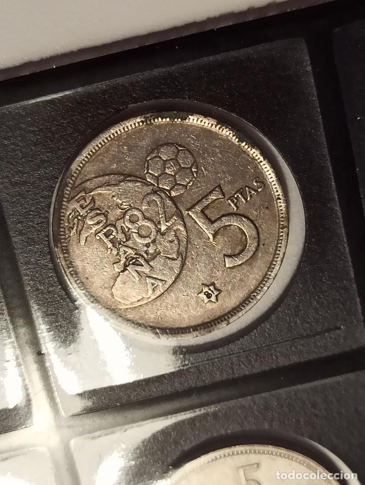 Monete Juan Carlos I: 5 pesetas 1980 *81 BC Error gr&aacute;fila incompleta