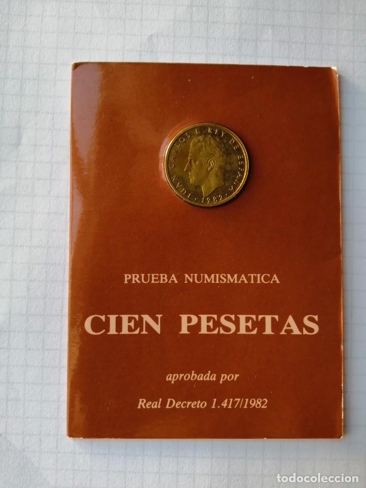 Monedas Juan Carlos I: 100 pesetas. 1982. Prueba numism&aacute;tica FNMT. PROOF. - Foto 1