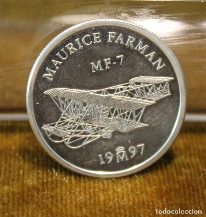Monedas Juan Carlos I: España, 1997, trece monedas conmemorativas 1 Euro, homenaje a la aviación, plata, sin circular - Foto 2 - 292157663