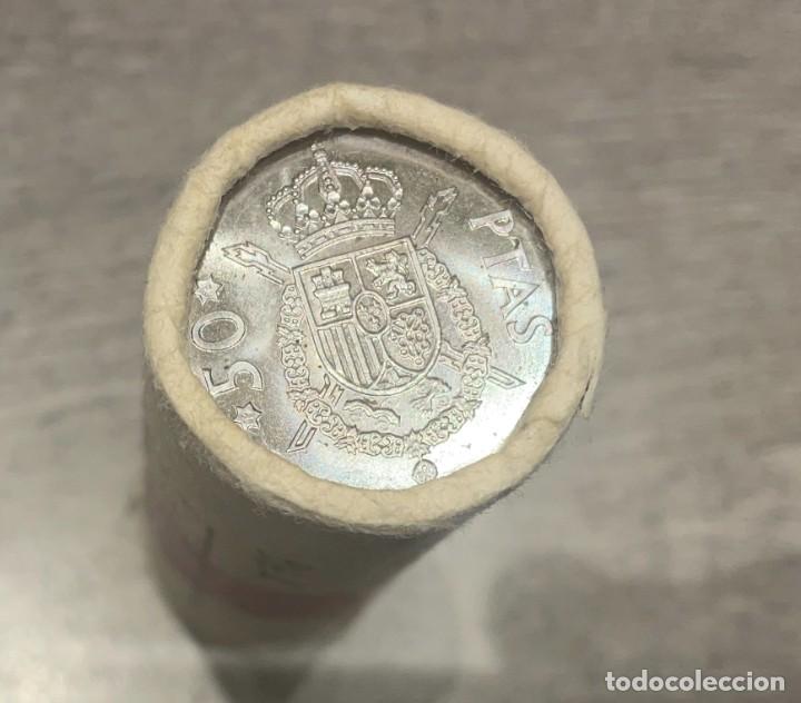 Monedas Juan Carlos I: CARTUCHO 40 MONEDAS 50 PESETAS 1.975 *76 SIN CIRCULAR - Foto 3 - 298365788