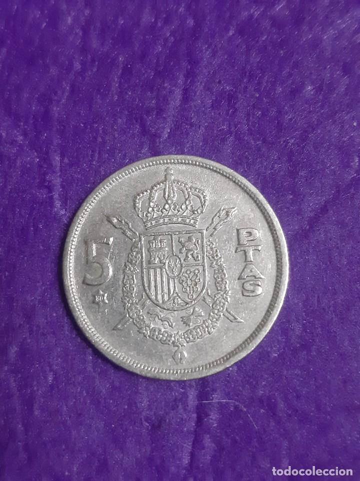 Monedas Juan Carlos I: LOTE 4 Monedas de 5 Pesetas de 1975 con todas las estrellas menos la del 76 ( 77 , 78 , 79 , 80) - Foto 1 - 303196783