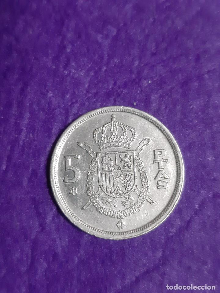 Monedas Juan Carlos I: LOTE 4 Monedas de 5 Pesetas de 1975 con todas las estrellas menos la del 76 ( 77 , 78 , 79 , 80) - Foto 3 - 303196783