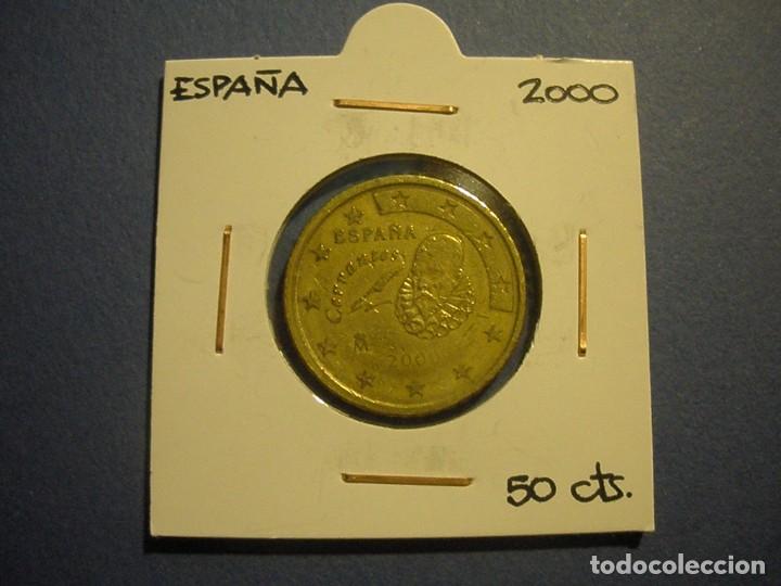 Monedas Juan Carlos I: ESPA&Ntilde;A 50 CENTIMOS 2000 - MBC. - Foto 1