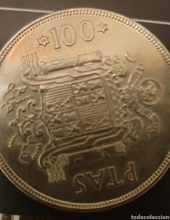 Monedas Juan Carlos I: Moneda 100 pts 1975 - Foto 3