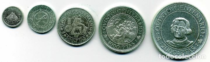 Monedas Juan Carlos I: 5&ordm; CENTENARIO - 1&ordf; SERIE PLATA FDC - Foto 1