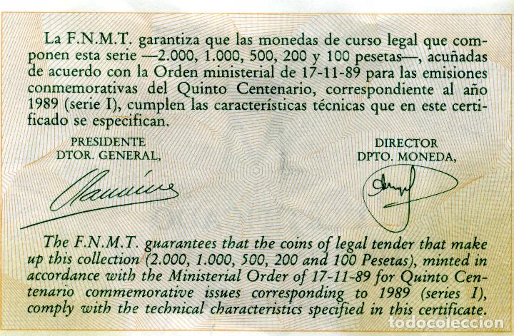 Monedas Juan Carlos I: 5&ordm; CENTENARIO - 1&ordf; SERIE PLATA FDC - Foto 4