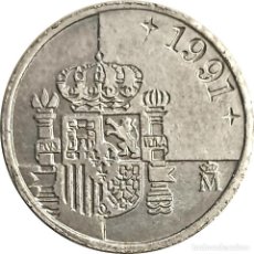 Monedas Juan Carlos I: ESPAÑA. 1 PESETA DE 1991 (JUAN CARLOS EMERITO). KM# 832. (011).