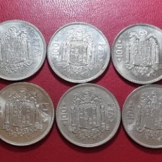 Monedas Juan Carlos I: LOTE 6 MONEDAS 100 PESETAS DE 1975 LA DE LAS FOTOS. Lote 339549568