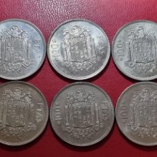 Monedas Juan Carlos I: LOTE 6 MONEDAS 100 PESETAS DE 1975 LA DE LAS FOTOS. Lote 339550148