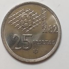 Monedas Juan Carlos I: MONEDA MUNDIAL FUTBOL ESPAÑA 82. 25 PESETAS. AÑO 1980. ESTRELLA 80. Lote 340889528