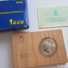 Monedas Juan Carlos I: JUAN CARLOS I * 1 ECU 1995 LA MARINA ESPAÑOLA * PLATA. Lote 341535273