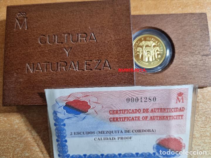 Monnaies Juan Carlos I: 20000 Pesetas Oro 1996 CULTURA Y NATURALEZA &rdquo;MEZQUITA DE CORDOBA&rdquo;. Peso 6,75 gr. Ley 999 mil&eacute;simas.