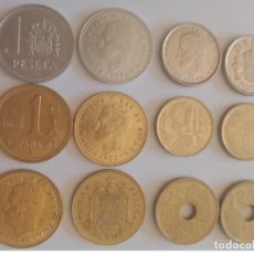 Monedas Juan Carlos I: MONEDAS DE PESETA (JUAN CARLOS I) DE 1 - 5 - 10 Y 25 PESETAS, AÑOS 1975 AL 2001 (115). Lote 341893948