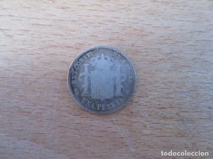 Monedas Juan Carlos I: 1 pts. de 1900 plata - Foto 2