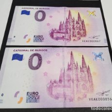 Monedas Juan Carlos I: 2 BILLETES OFICIAL.FABRICA NACIONAL MONEDA Y TIMBRE Nº SERIE CORRELATIVOS.0 EUROS DEL 2018.PLANCHA