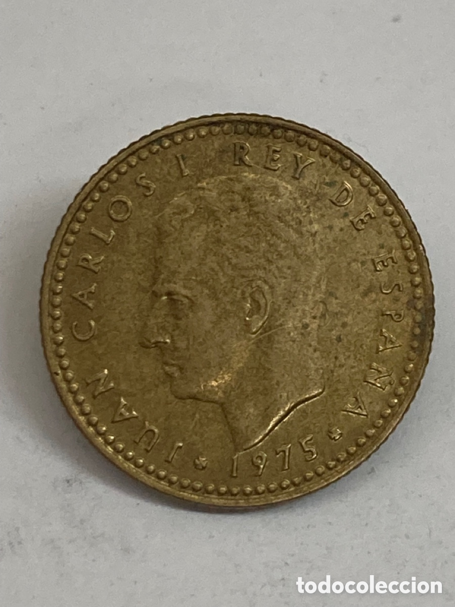 Monedas Juan Carlos I: Moneda de una peseta 1975 E76 - Foto 1