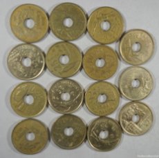 Monedas Juan Carlos I: LOTE DE 15 MONEDAS DE 25 PESETAS , VER FOTOS. Lote 364004696