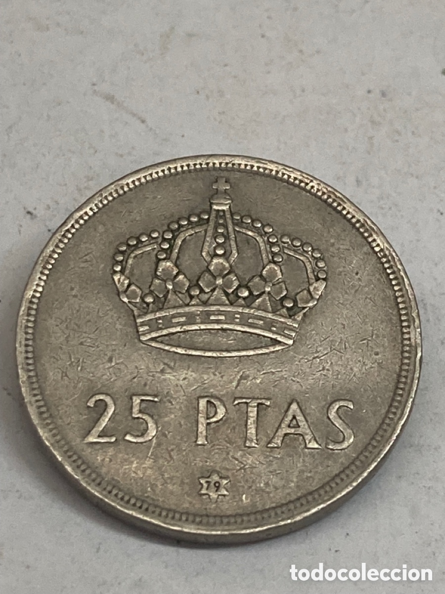 Monedas Juan Carlos I: Moneda de 25 pesetas 1975 E79 - Foto 1