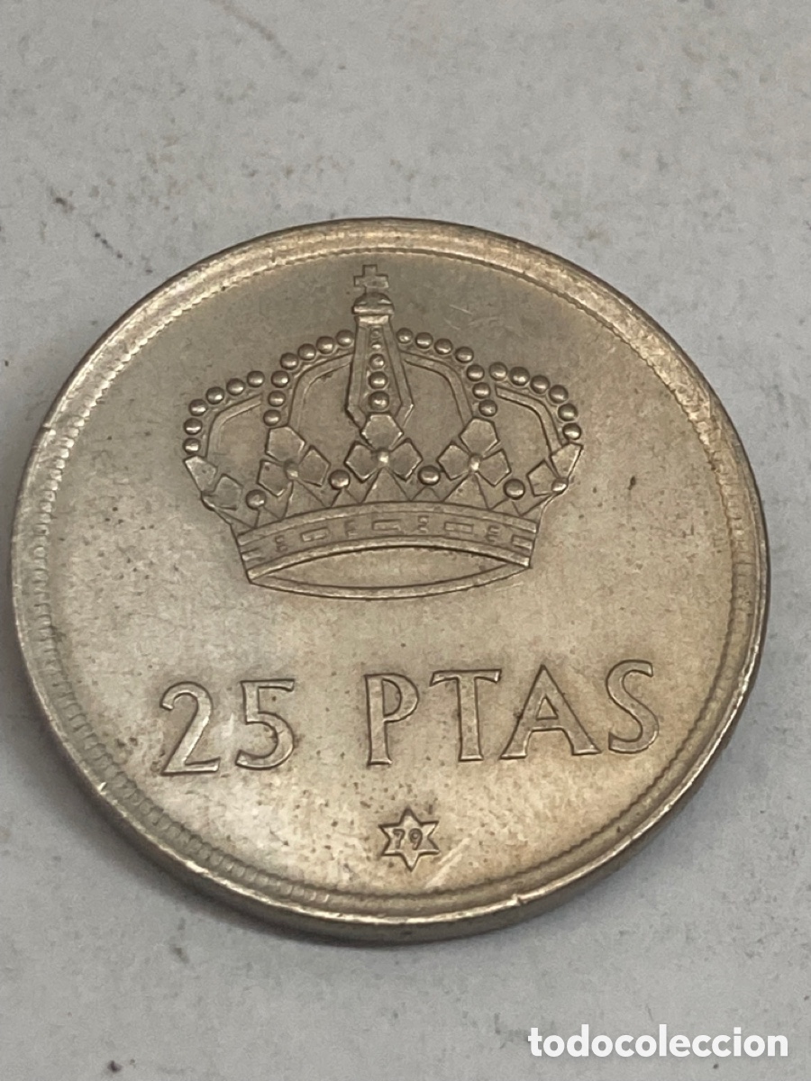 Monedas Juan Carlos I: Moneda de 25 pesetas 1975 E79 - Foto 1