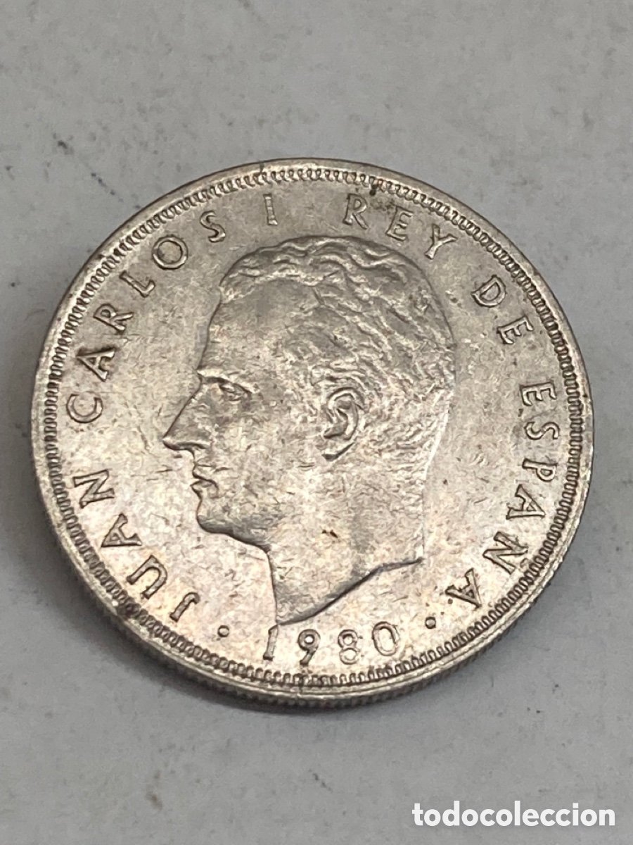 Monedas Juan Carlos I: Moneda de cinco pesetas 1980 E80 - Foto 2