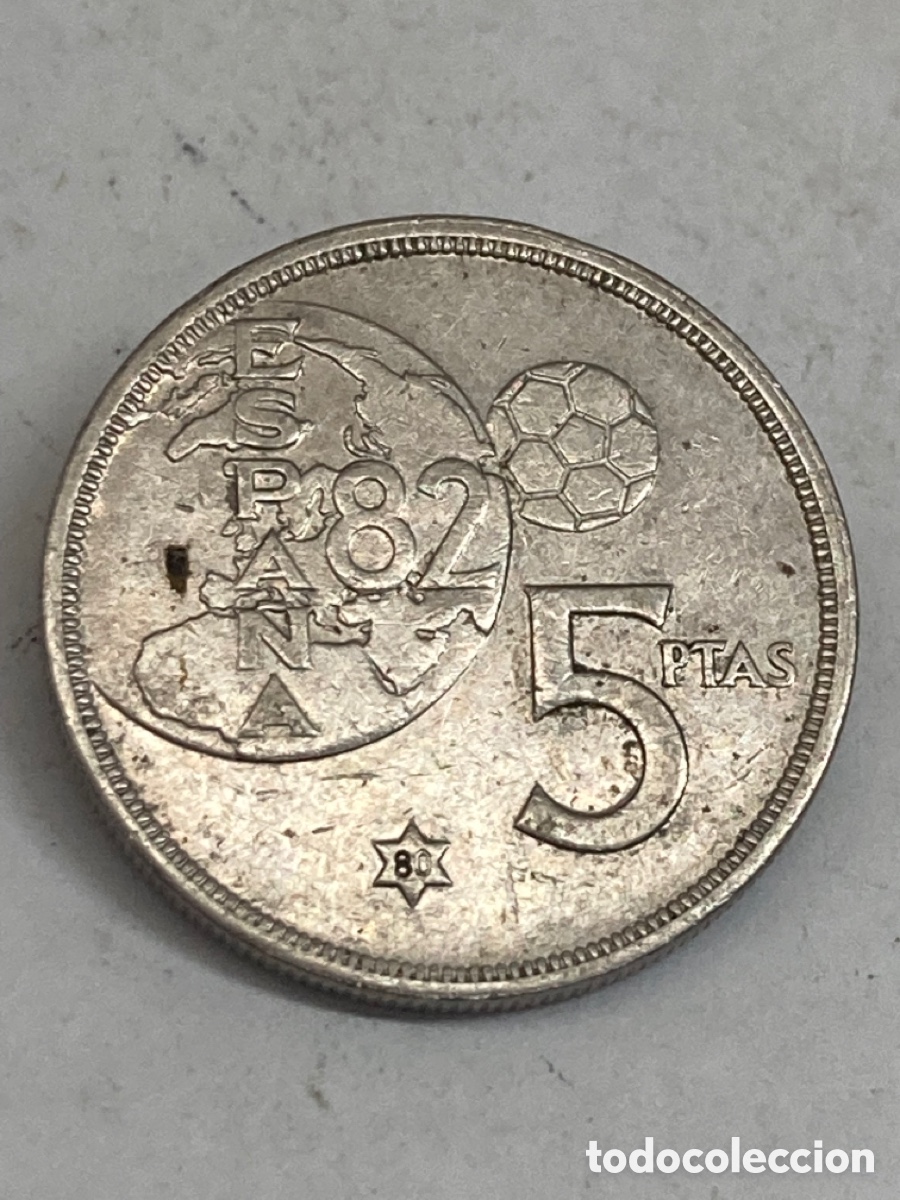 Monedas Juan Carlos I: Moneda de cinco pesetas 1980 E80 - Foto 1