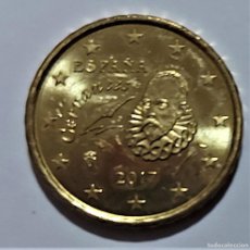 Monedas Juan Carlos I: ESPAÑA -10 CENTIMOS DE EURO AÑO 2017 - CERVANTES - MONEDA COMÚN - SIN CIRCULAR
