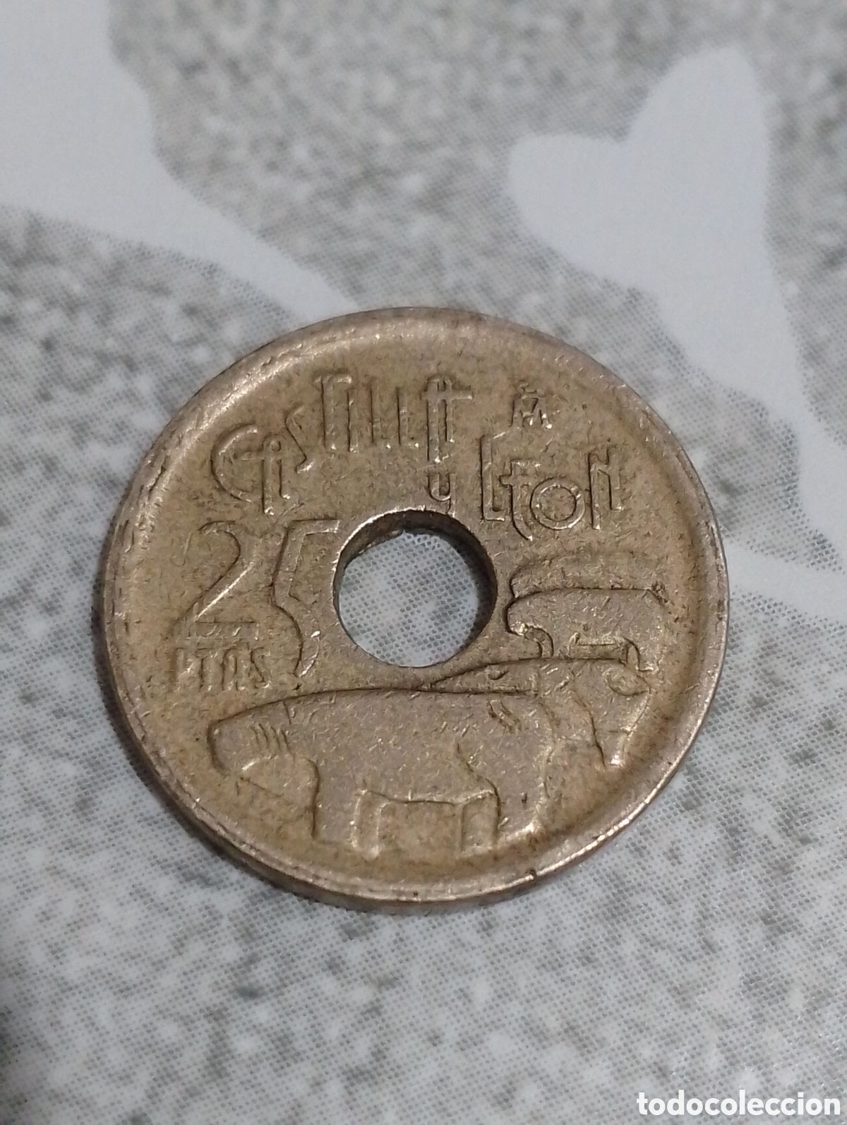 Monedas Juan Carlos I: Moneda 25 pesetas de 1995 leon - Foto 1