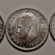Monedas Juan Carlos I: ESPAÑA - 3 MONEDAS DE 5 PESETAS AÑOS 1982-1983 Y 1984 - JUAN CARLOS -MBC