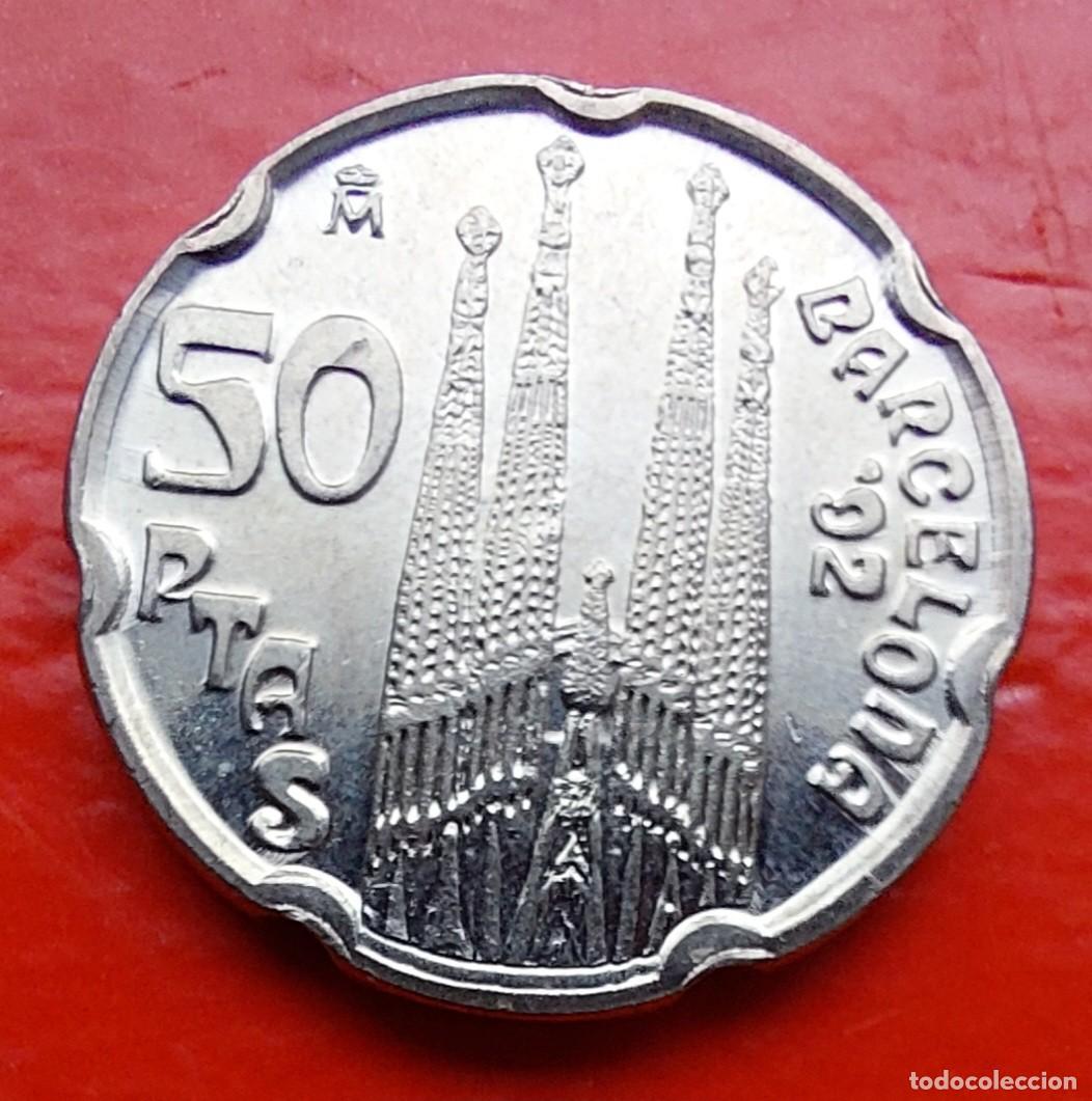 Monete Juan Carlos I: 50 PESETAS 1992 SAGRADA FAMILIA SC UNC SIN CIRCULAR