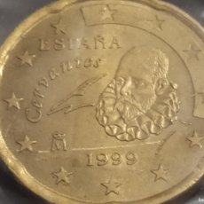 Monedas Juan Carlos I: ERROR 20 CTS EURO CERVANTES 1999