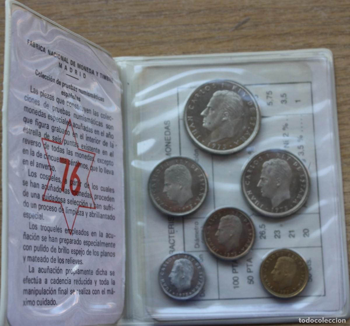 Monedas Juan Carlos I: CARTERA PRUEBAS NUMISMATICAS 1976 - Foto 2
