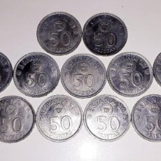 Monedas Juan Carlos I: LOTE 13 MONEDAS 50 PESETAS JUAN CARLOS I 1980 *80*81*82 ESPAÑA'82. Lote 399714044