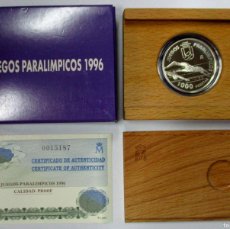 Monedas Juan Carlos I: 1000 PESETAS 1996. JUEGOS PARALIMPICOS. JUAN CARLOS I. PLATA. PROOF. LOTE 4288. Lote 400894429