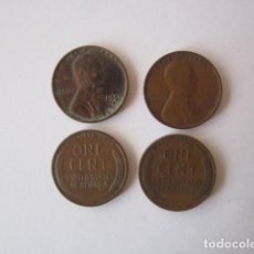 Monedas Juan Carlos I: (237) LOTE DE 4 MONEDAS USA ONE CENT 1930-46-46-51. Lote 401042484