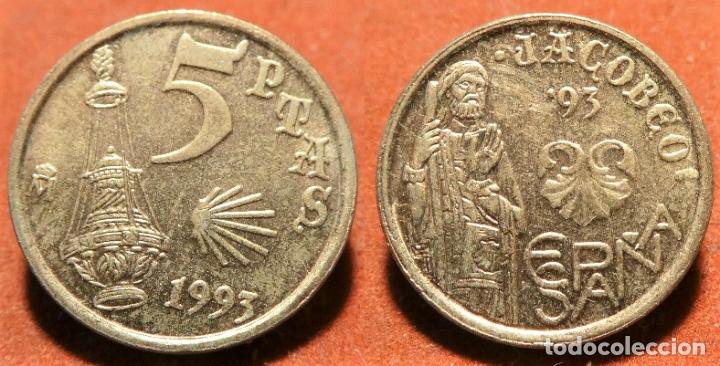 Monedas Juan Carlos I: Moneda de Juan Carlos I 5 pesetas 1993 SC