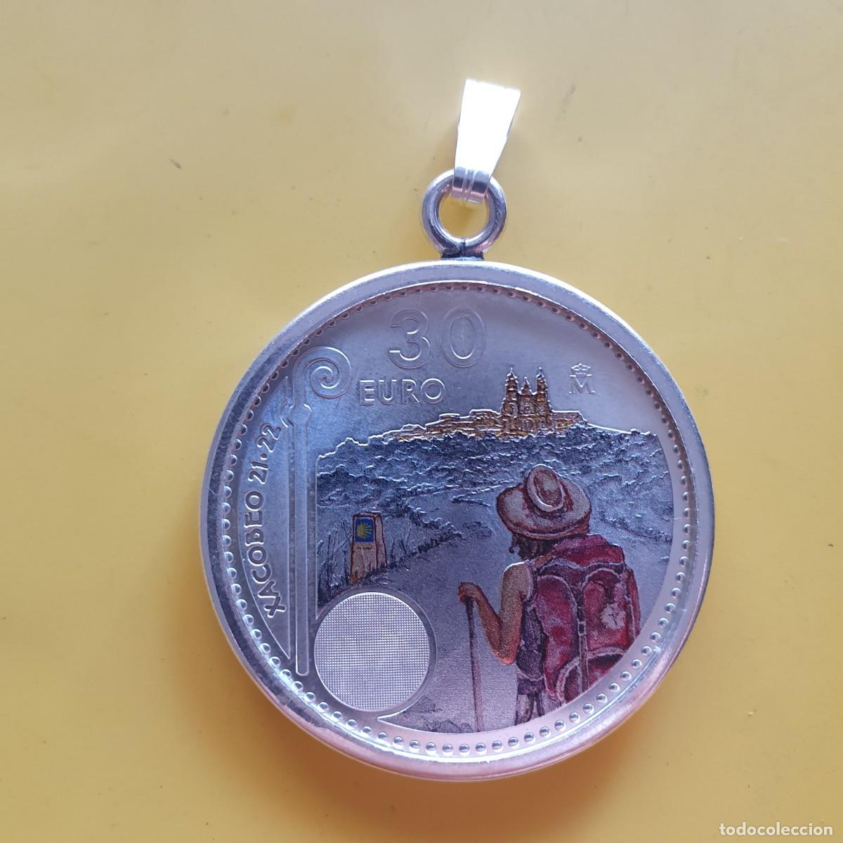 Moedas Juan Carlos I: moneda con cerco de plata