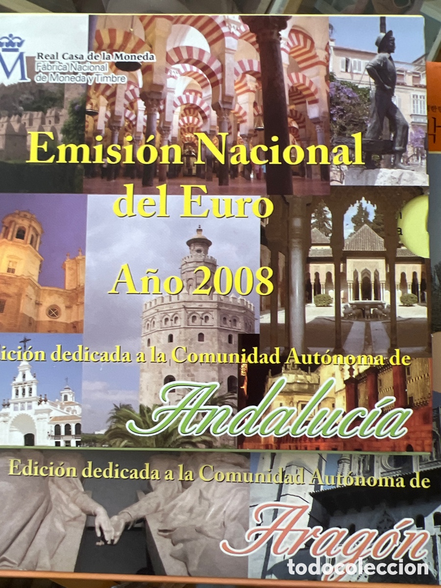 Moedas Juan Carlos I: Carteras FNMT Autonom&iacute;as Andaluc&iacute;a-Arag&oacute;n