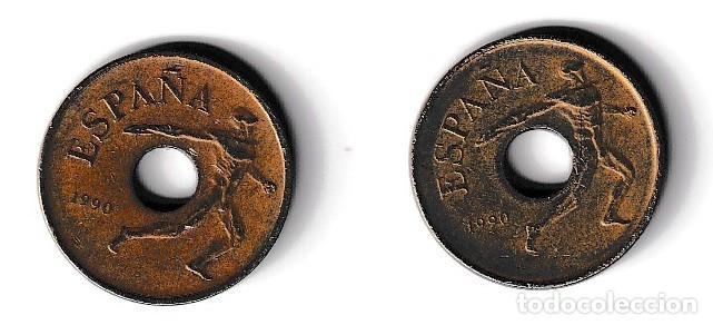 M&uuml;nzen unter Juan Carlos I: LOTE DE 2 MONEDAS DE 25 PESETAS DE 1990 (Barcelona'92)