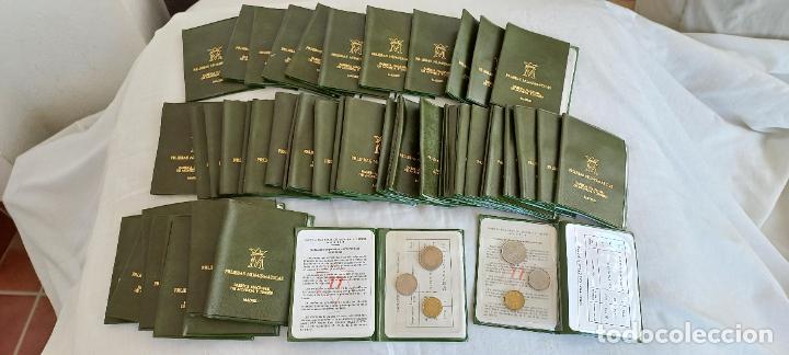 M&uuml;nzen unter Juan Carlos I: lote de 50 CARTERAS OFICIAL FNMT 1977 PRUEBAS NUMISMATICAS Monedas Juan Carlos I de 1-5-25 pesetas