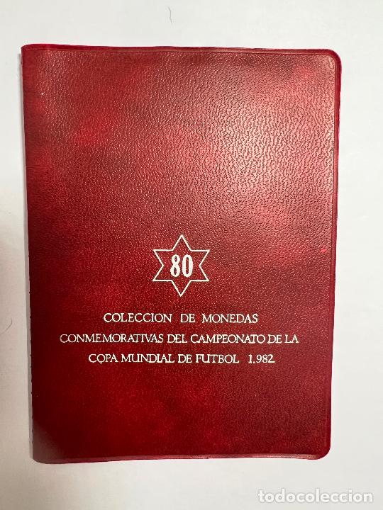 Monete Juan Carlos I: CARTERA COLECCION COMMEMORATIVAS DE LA COPA MUNDIAL FUTBOL 82. A&Ntilde;O 1980 ESTRELLA 80