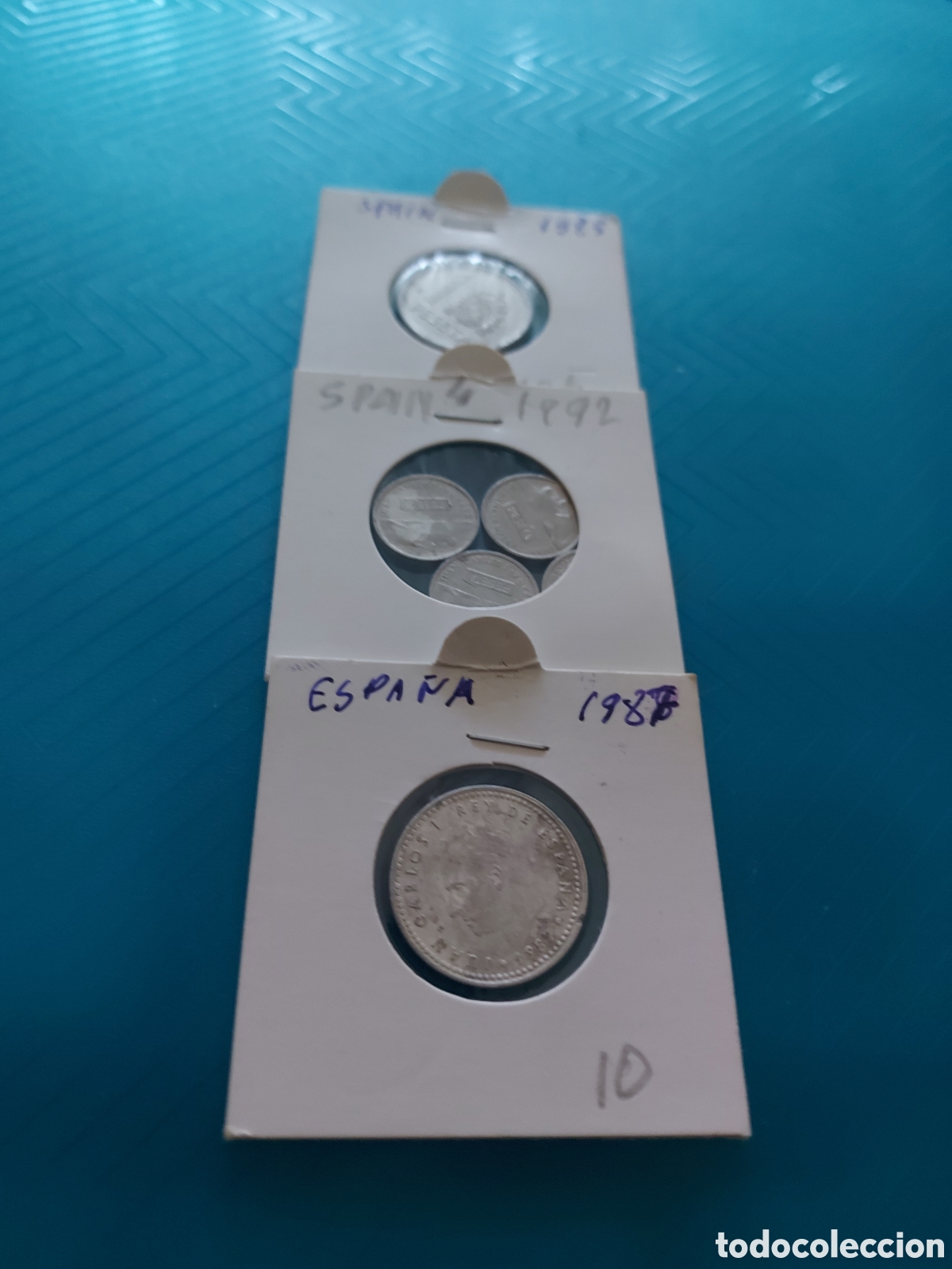 Monedas Juan Carlos I: 9monedas aluminioEsps - Foto 1