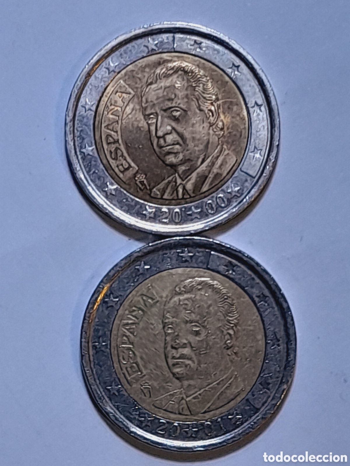 Monedas Juan Carlos I: Moneda 2 euros Espa&ntilde;a. ERROR - Foto 3