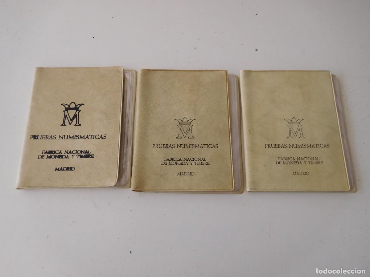 Monedas Juan Carlos I: Lote de 3 carteras de monedas espa&ntilde;olas