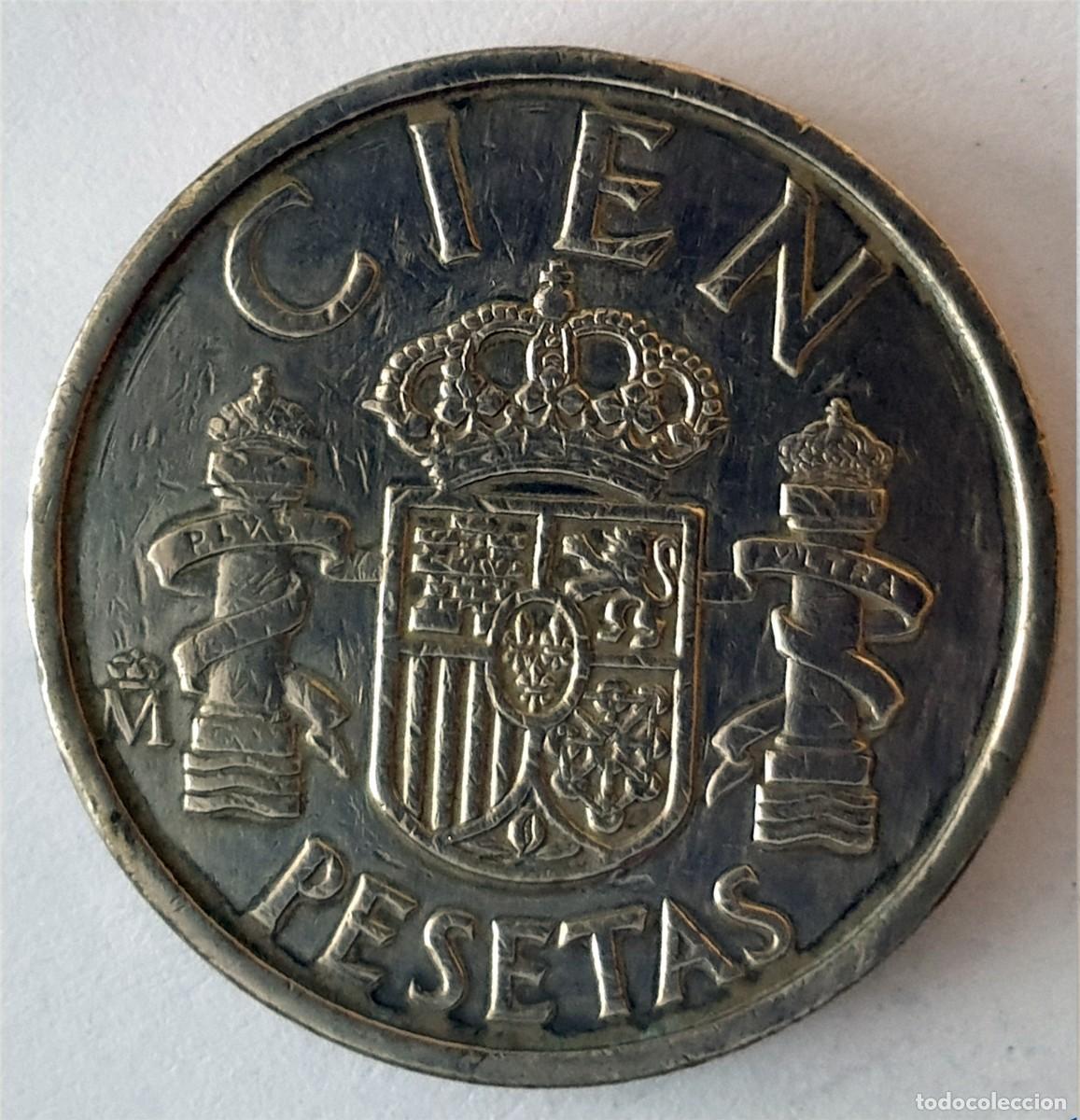 Moedas Juan Carlos I: Espa&ntilde;a 100 pesetas, 1989 - LYS hacia MOTIVO